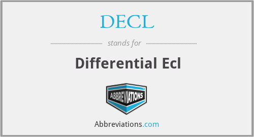 DECL - Differential Ecl