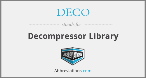 DECO - Decompressor Library