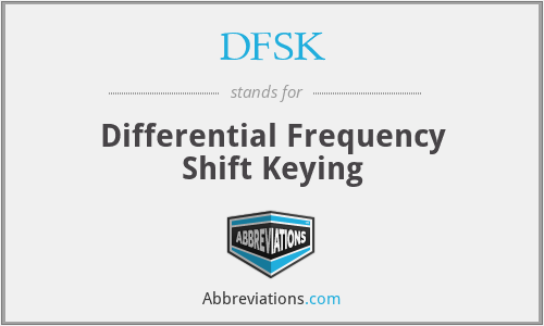 DFSK - Differential Frequency Shift Keying