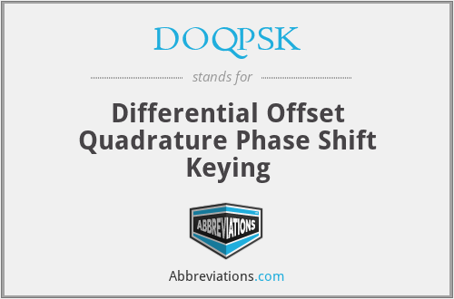 DOQPSK - Differential Offset Quadrature Phase Shift Keying