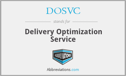 DOSVC - Delivery Optimization Service