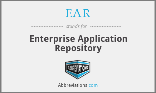 EAR - Enterprise Application Repository