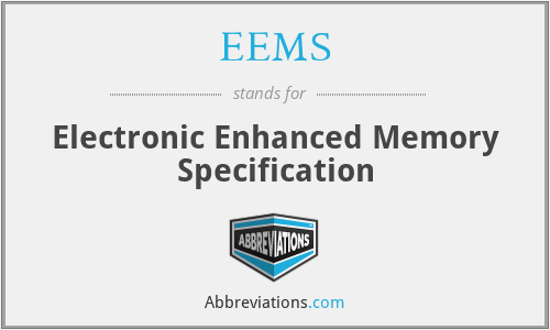 EEMS - Electronic Enhanced Memory Specification