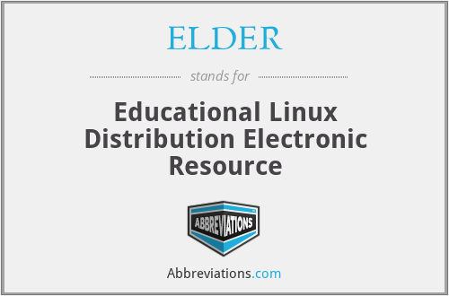 ELDER - Educational Linux Distribution Electronic Resource