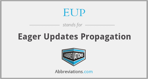 EUP - Eager Updates Propagation