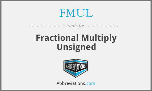 FMUL - Fractional Multiply Unsigned
