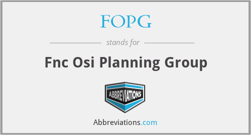 FOPG - Fnc Osi Planning Group