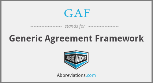 GAF - Generic Agreement Framework