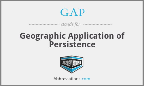 GAP - Geographic Application of Persistence
