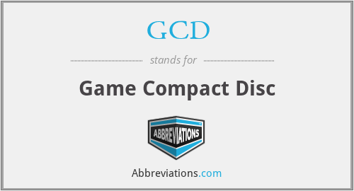 GCD - Game Compact Disc