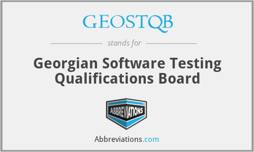 GEOSTQB - Georgian Software Testing Qualifications Board