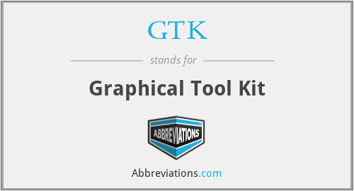 GTK - Graphical Tool Kit