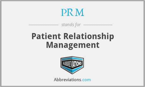 PRM - Patient Relationship Management