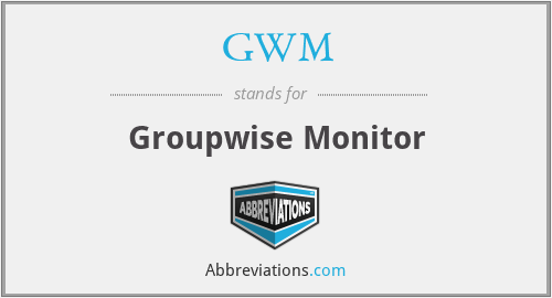 GWM - Groupwise Monitor