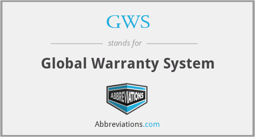 GWS - Global Warranty System