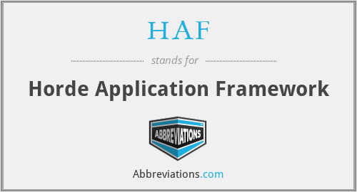 HAF - Horde Application Framework