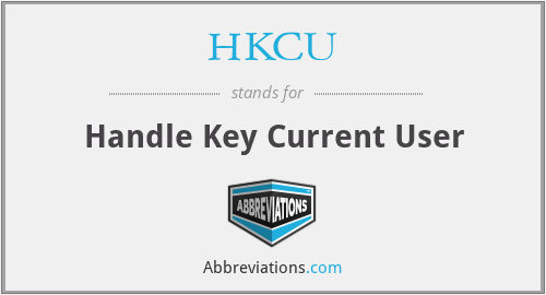 HKCU - Handle Key Current User
