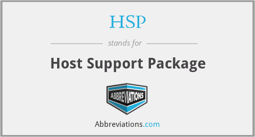 HSP - Host Support Package