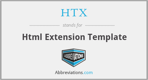 HTX - Html Extension Template
