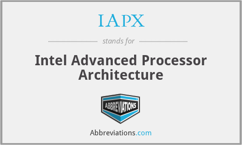 IAPX - Intel Advanced Processor Architecture