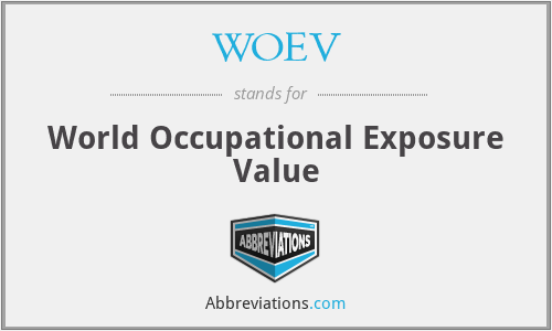 WOEV - World Occupational Exposure Value