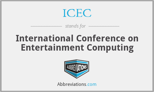 ICEC - International Conference on Entertainment Computing