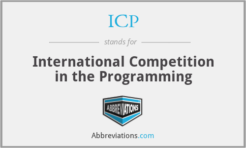 ICP - International Competition in the Programming