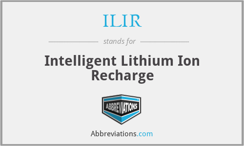 ILIR - Intelligent Lithium Ion Recharge