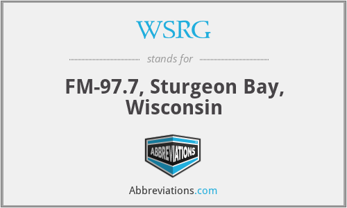 WSRG - FM-97.7, Sturgeon Bay, Wisconsin