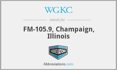 WGKC - FM-105.9, Champaign, Illinois