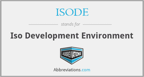 ISODE - Iso Development Environment