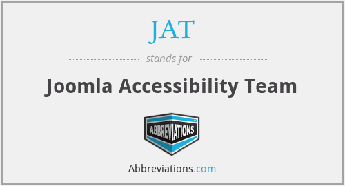 JAT - Joomla Accessibility Team