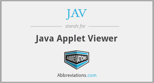JAV - Java Applet Viewer