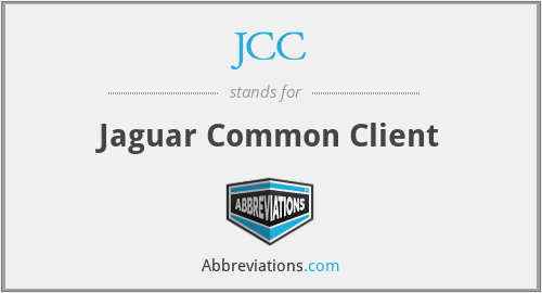 JCC - Jaguar Common Client