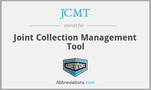 JCMT - Joint Collection Management Tool