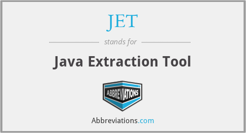 JET - Java Extraction Tool
