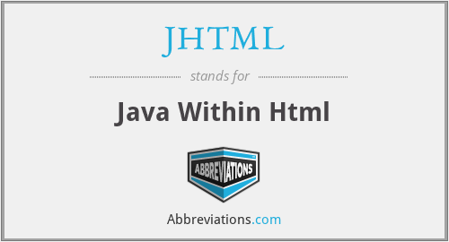 JHTML - Java Within Html
