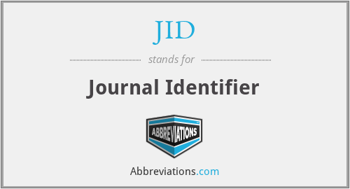 JID - Journal Identifier