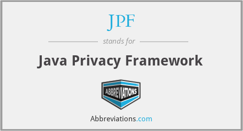 JPF - Java Privacy Framework