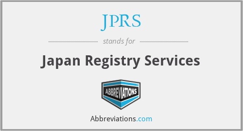 JPRS - Japan Registry Services