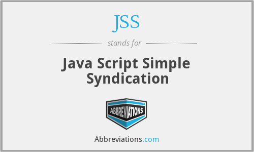 JSS - Java Script Simple Syndication