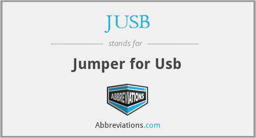 JUSB - Jumper for Usb