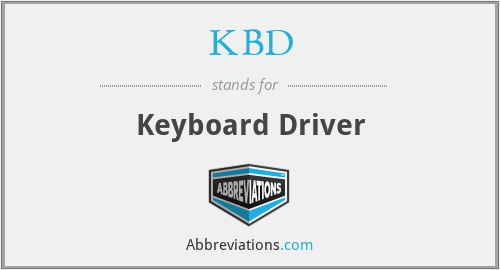 KBD - Keyboard Driver