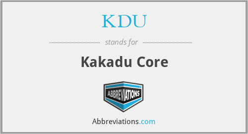 KDU - Kakadu Core