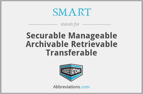 SMART - Securable Manageable Archivable Retrievable Transferable