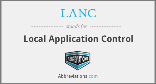 LANC - Local Application Control