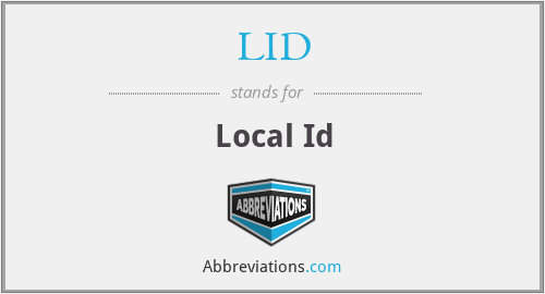 LID - Local Id