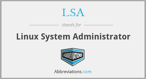 LSA - Linux System Administrator