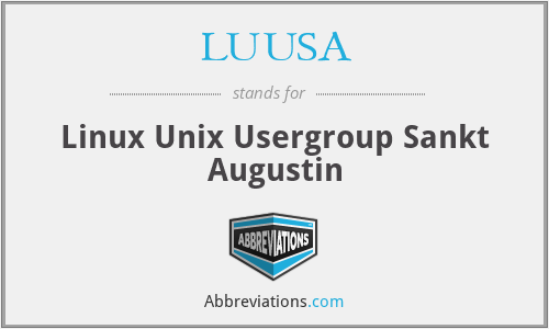 LUUSA - Linux Unix Usergroup Sankt Augustin