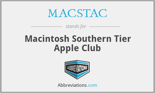 MACSTAC - Macintosh Southern Tier Apple Club